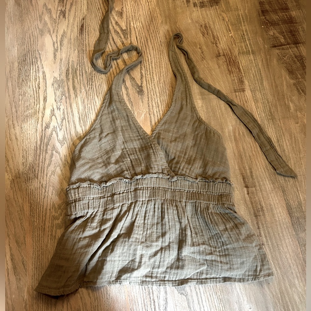 American eagle olive green tank